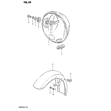 HEADLAMP HOUSING-FRONT FENDER