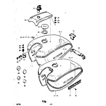 FUEL TANK (GT750A & B)