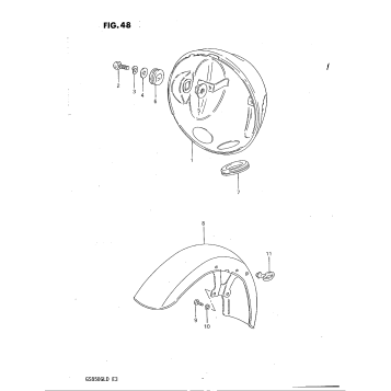 HEADLAMP HOUSING - FRONT FENDER