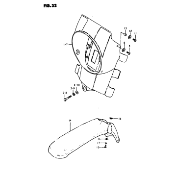 HEADLAMP HOUSING - FRONT FENDER