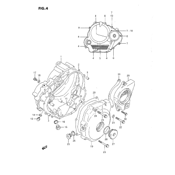 CRANKCASE COVER (L/M/N/P)