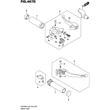 HANDLE LEVER (VZR1800BZL8 E33)