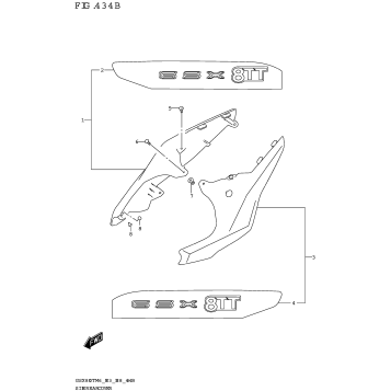 SIDE REAR COVER (GSX800TTRQB)