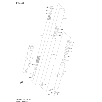 FRONT DAMPER (MODEL W/X/Y)