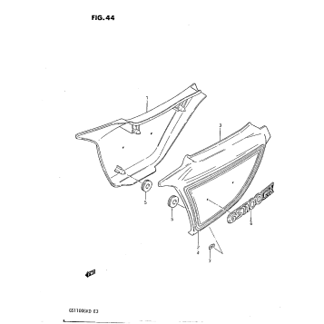 FRAME COVER (GS1100GK2/GKD)