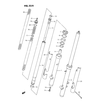 FRONT FORK (MODEL K)