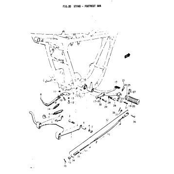 STAND - FOOTREST BAR