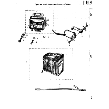 IGNITION COIL-REGULATOR-BATTERY-CABLES