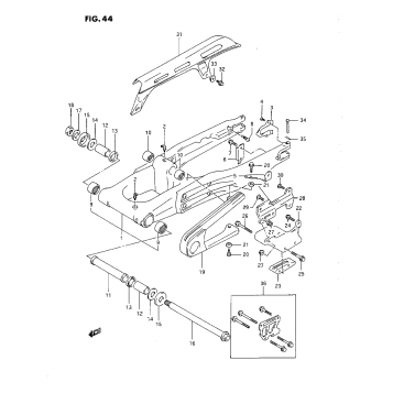 REAR SWINGING ARM (L/M/N/P)