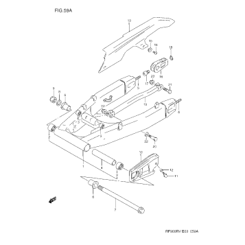 REAR SWINGING ARM (MODEL T/V)