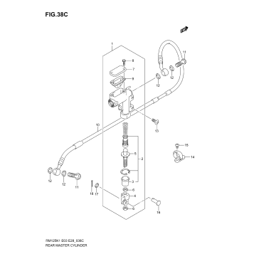 REAR MASTER CYLINDER (MODEL K5/K6)