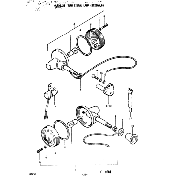 TURN SIGNAL LAMP (GT250A