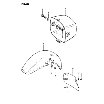 HEADLAMP HOUSING - FRONT FENDER