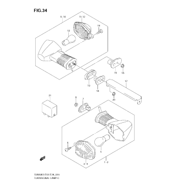 TURNSIGNAL LAMP (SV650SK3/SK4/SK5/SK6/SK7/SAK7)