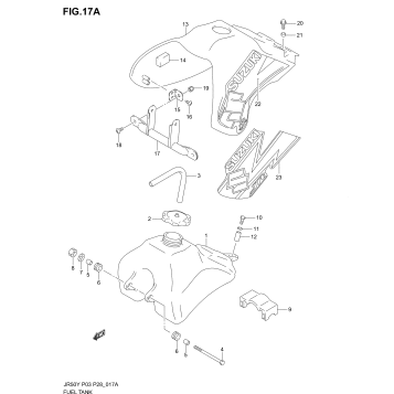 FUEL TANK (MODEL K2/K3)