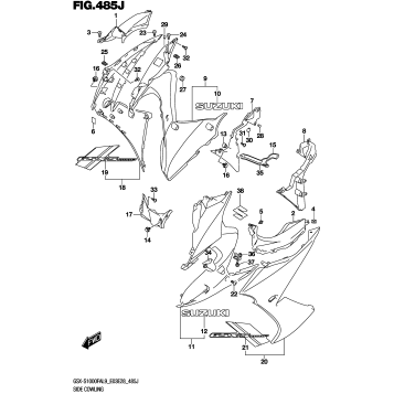 SIDE COWLING (GSX-S1000FZAL9 E33)