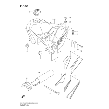 FUEL TANK (MODEL K5/K6/K7/K8)