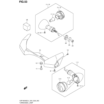 TURNSIGNAL LAMP (VZR1800BZL4 E33)