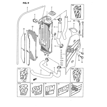 RADIATOR (MODEL G/H/J/K/L/M/N/P)