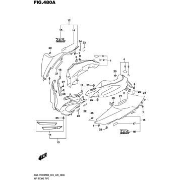 AIR INTAKE PIPE (GSX-R1000A)