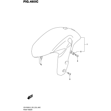 FRONT FENDER (GSX-R600L5 E33)