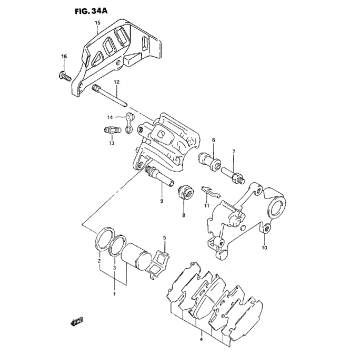 REAR CALIPER (MODEL S)