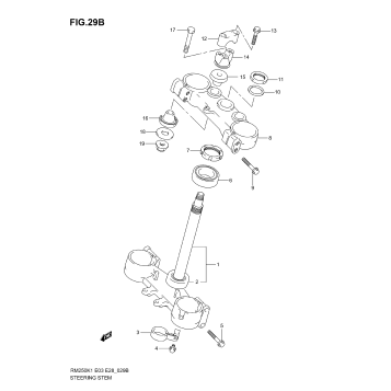 STEERING STEM (MODEL K3)