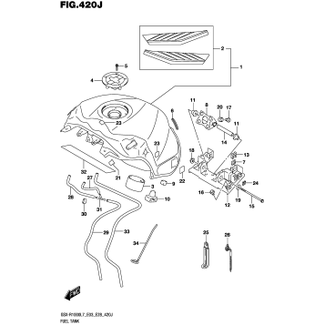 FUEL TANK (GSX-R1000AL7 E28) (YSF)