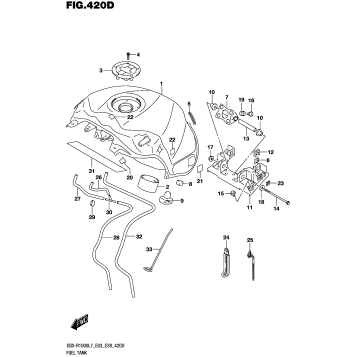 FUEL TANK (GSX-R1000L7 E28) (YKV,YVZ)