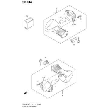 TURN SIGNAL LAMP (MODEL K2/K3)