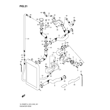 RADIATOR HOSE (VL1500BTL3 E28)
