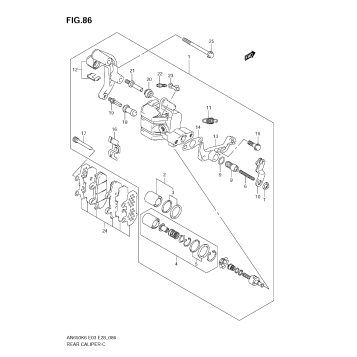 REAR CALIPER (MODEL K6/K7/K8)