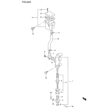 REAR MASTER CYLINDER (GSF1200SAV)