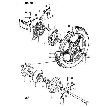 REAR WHEEL (MODEL Z)
