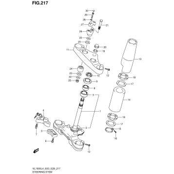 STEERING STEM (VL1500L4 E28)
