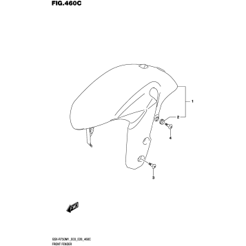 FRONT FENDER (GSX-R750)