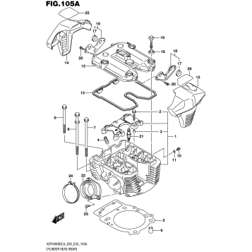 CYLINDER HEAD (REAR)