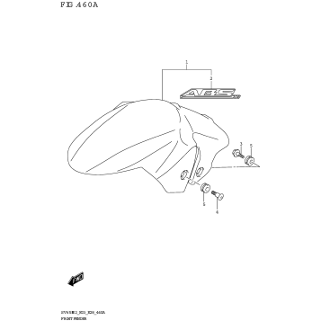 FRONT FENDER (SV650A,SV650XA)