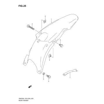 REAR FENDER (MODEL K1)