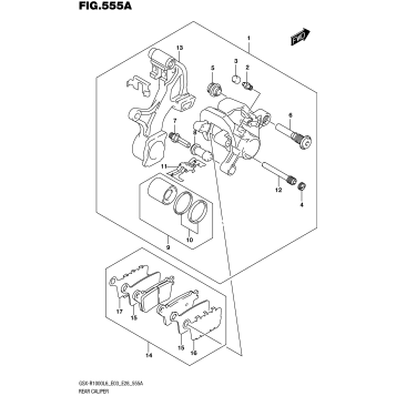 REAR CALIPER (GSX-R1000L6 E03)