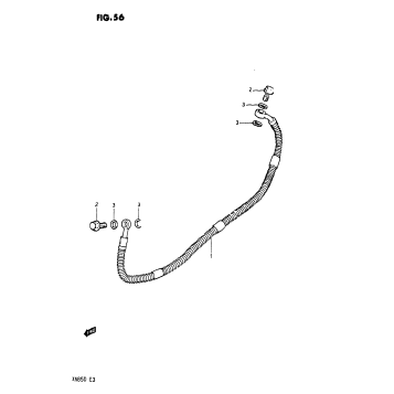 REAR BRAKE HOSE