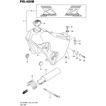 FUEL TANK (DR-Z400SML7 E28)
