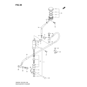 REAR MASTER CYLINDER (MODEL K1/K2)