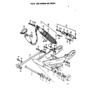 REAR SWINGING ARM (RM125C)