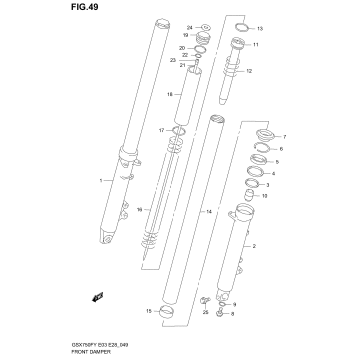 FRONT DAMPER (MODEL W/X/Y/K1/K2)