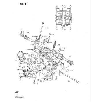 CYLINDER HEAD (REAR)