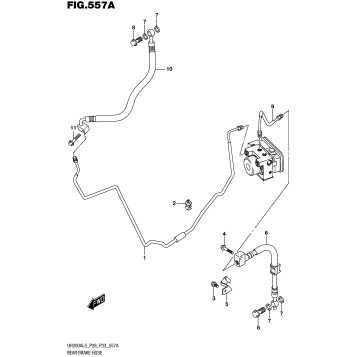REAR BRAKE HOSE (UH200AL5 P28)