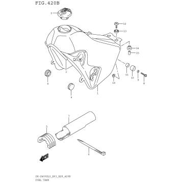 FUEL TANK (DR-Z400SL5 E28)