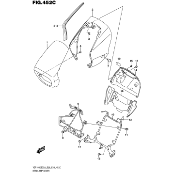 HEADLAMP COVER (FOR BBD)  (VZR1800BZL6 E33)