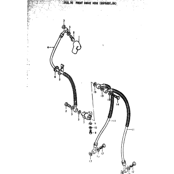 FRONT BRAKE HOSE (GS750EC